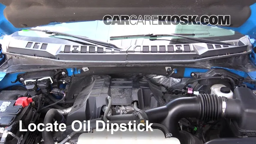 2015 Ford F-150 XL 2.7L V6 Turbo Extended Cab Pickup Huile Vérifier le niveau de l'huile